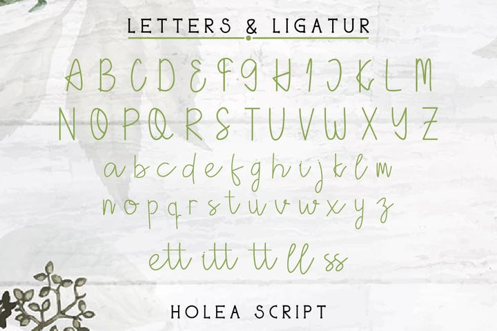 Пример шрифта Holea #3